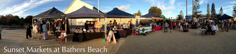 Bathers Beach Panoramic Photograph - Afternoon Sun