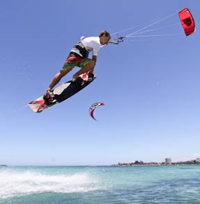 Kitesurfer in Fremantle